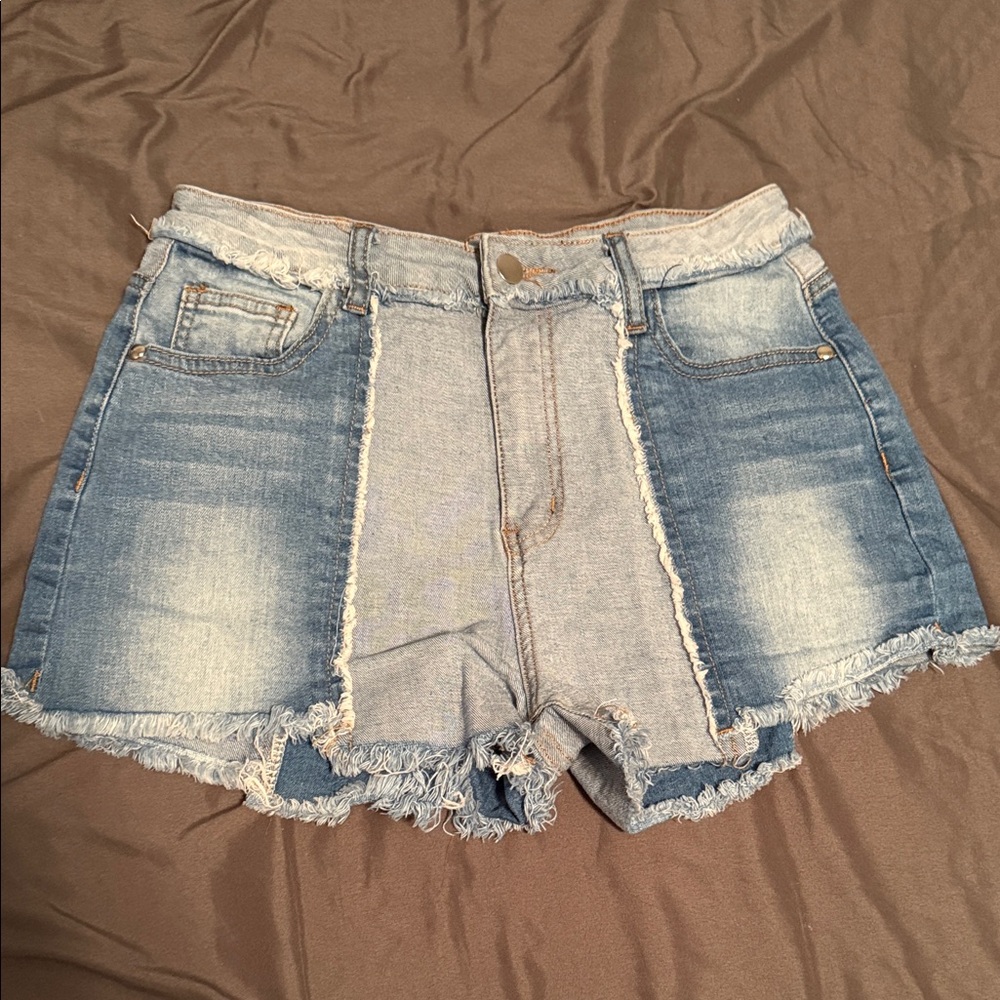 FashionNova Blue Denim Shorts